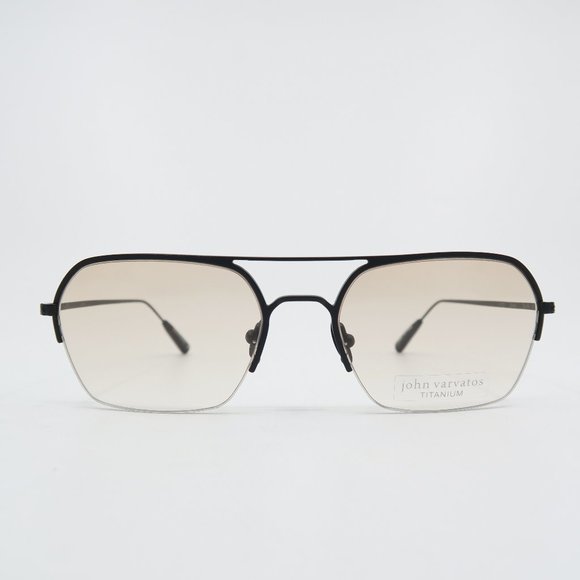John Varvatos V173 53mm Black Titanium/Brown Gradient Half Rim, New Sunglasses. - Picture 1 of 8